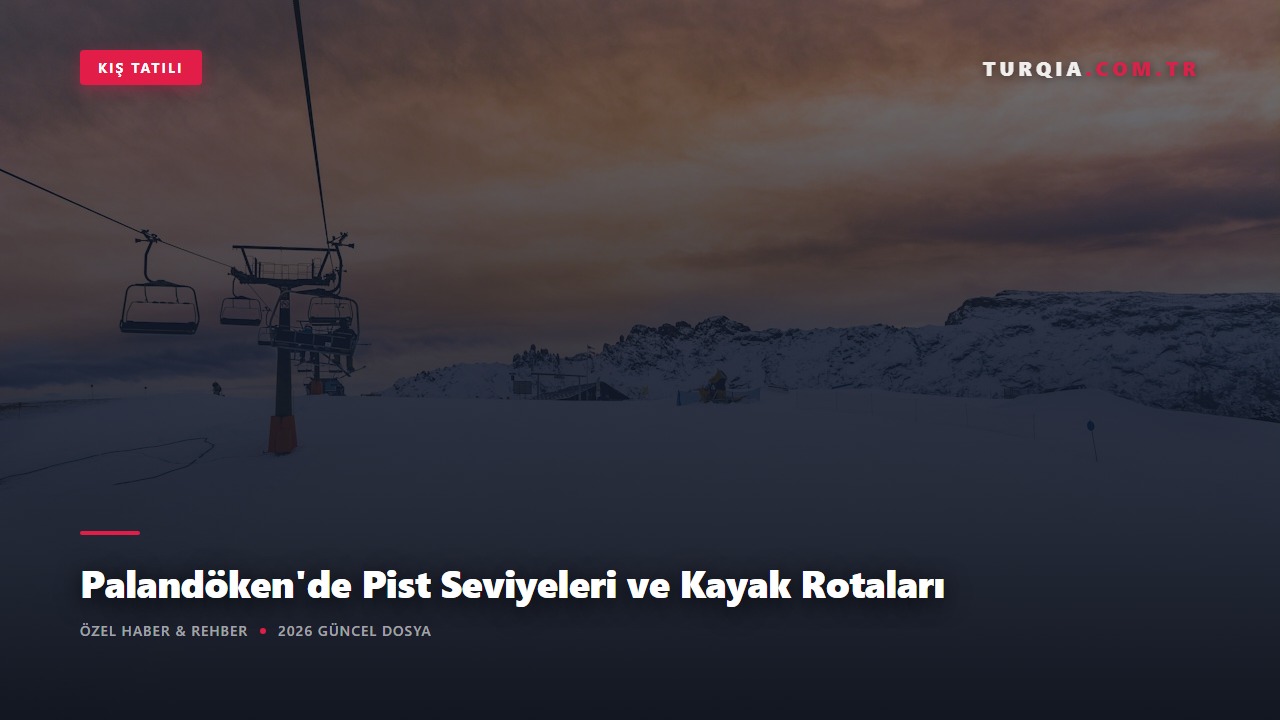 Palandöken'de Pist Seviyeleri ve Kayak Rotaları